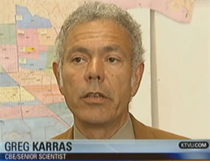 Greg Karras interview on KTVU regarding aug 6 refinery fire