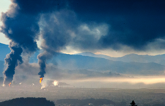 Chevron Richmond refinery fire Aug 2012