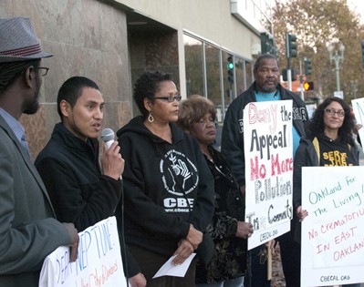 Crematorium protest